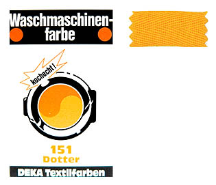 DEKA Waschmaschinen-Farbe dotter 151